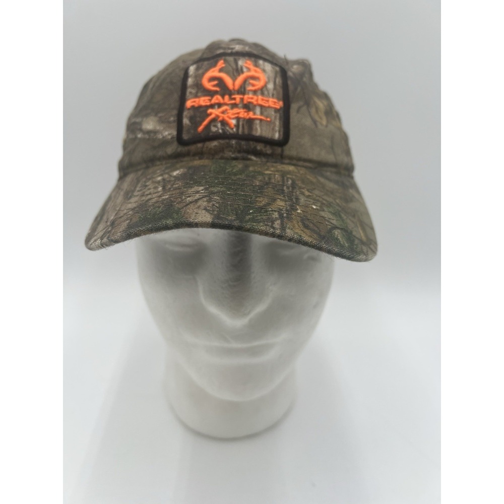 Realtree Xtra Camo YOUTH Snapback Hat Signature Adjustable Orange Logo Cap